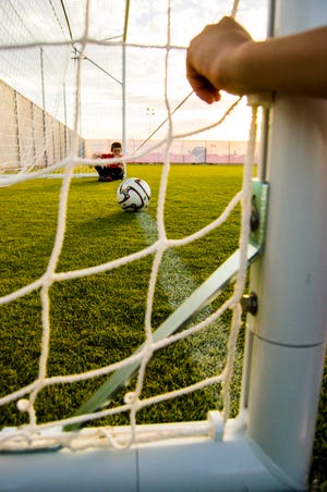 Designing goal-line technology is just one of the modules in a soccer program of STEM Sports, a Phoenix business that provides standards-aligned K-8 supplemental curricula that enhance students' STEM skills with sports as real-life applications.