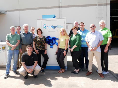 The Forced Physics DCT & Sun West Engineering team celebrate their first Edgeility System installation - a micro data center cooled with proprietary JouleForce® technology. (Photo: Business Wire)