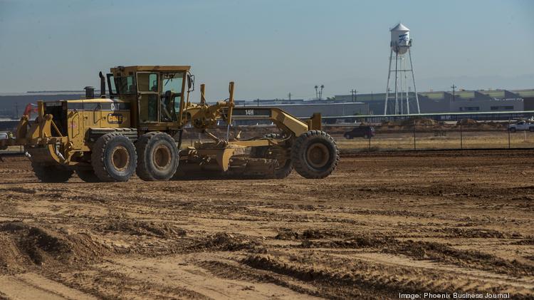 Industrial construction abounds in the area surrounding the Phoenix Goodyear Airport as developers continue to pick up available land and propose massive projects.
