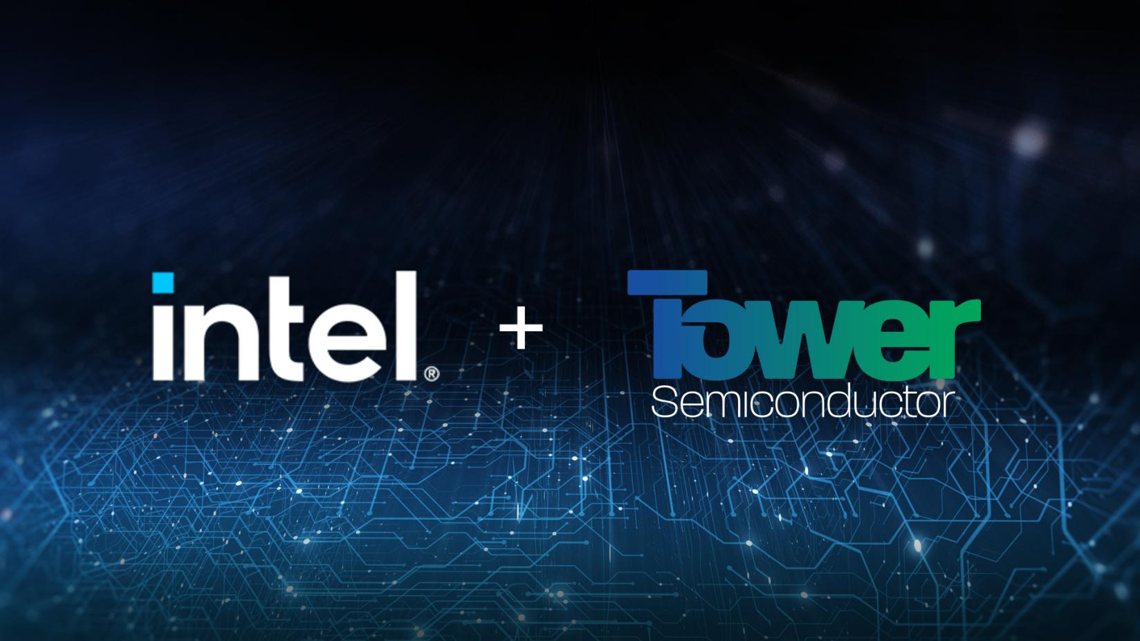 Intel, Tower Semiconductor logos