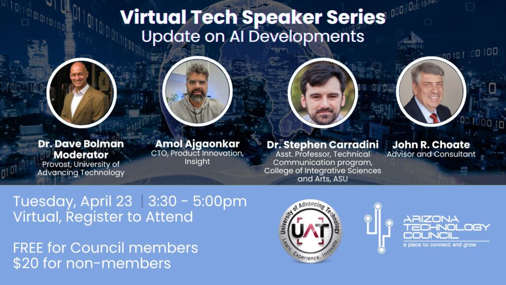 Virtual Tech Speaker Series: Update on AI Developments